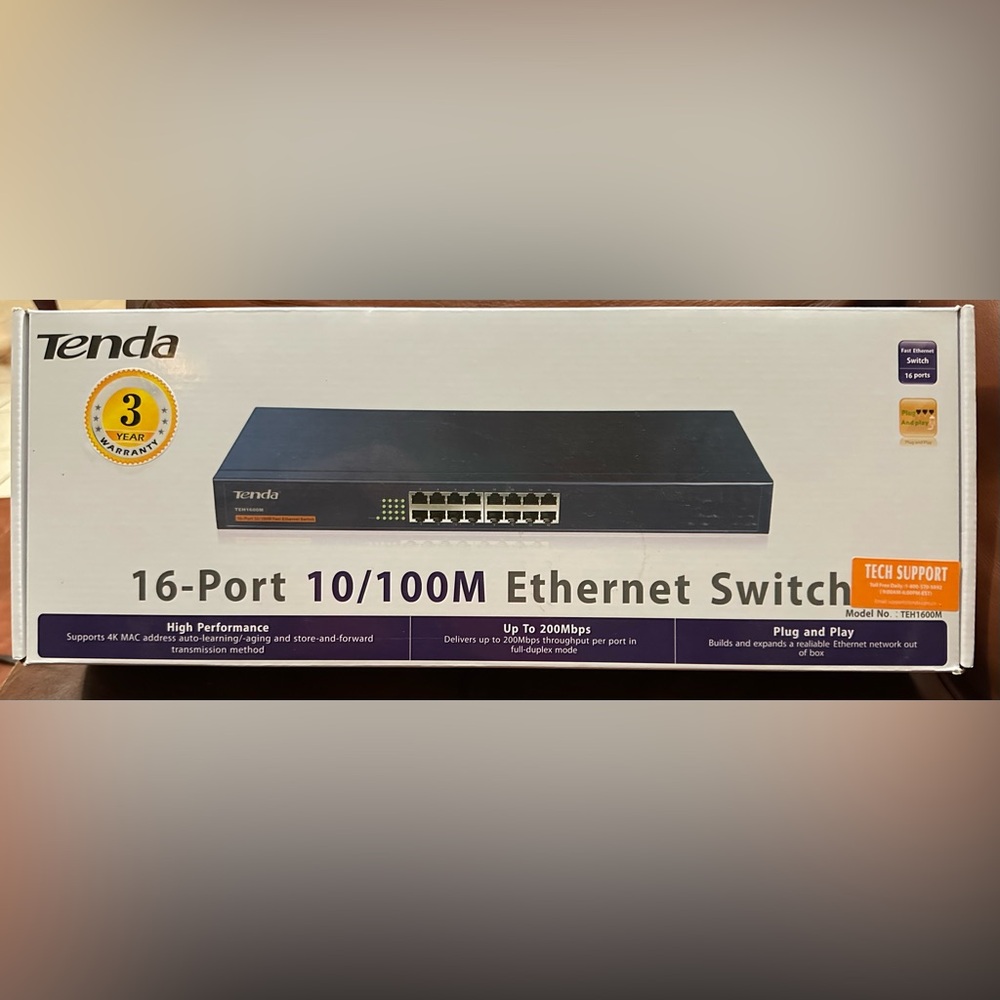 Tenda 16-port 10/100M Ethernet switch